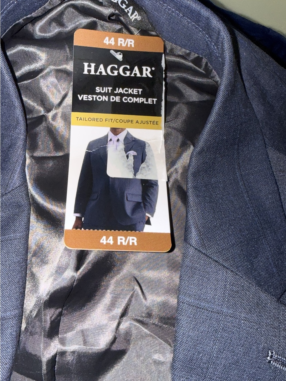 Haggar Tailored Fit Suit Jacket in Navy